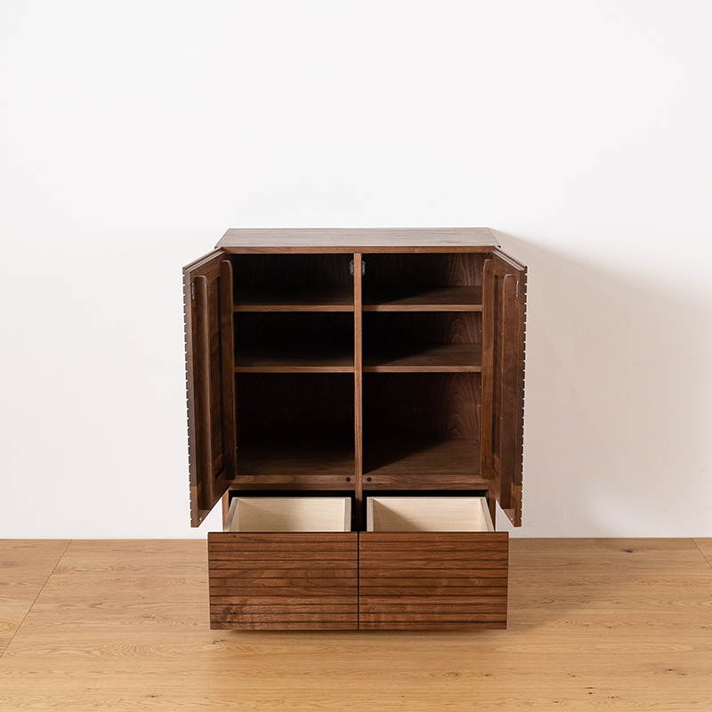 風雅 キャビネット 幅980mm ウォールナット／ウォルナット イメージ2