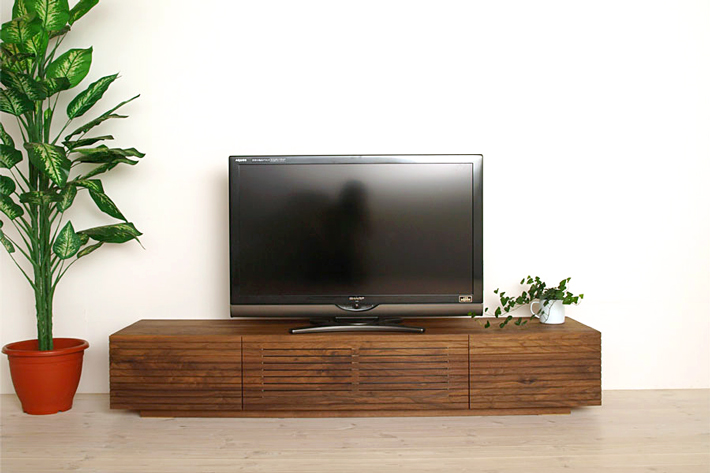 天然木・無垢を使ったテレビ台・テレビボード 風雅  ウォールナット／ウォルナット 幅1800mm 