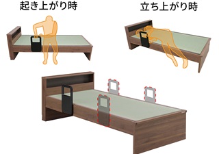 サポート手すり付き