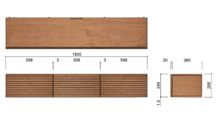 DECO_テレビボード幅1800サイズ詳細