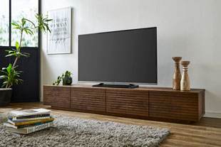 天然木・無垢のテレビボード 風雅 幅2000mm ウォールナット