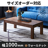 凛／RIN　センターテーブル ローテーブル リビングテーブル 幅1000mm（ウォールナット）引き出し