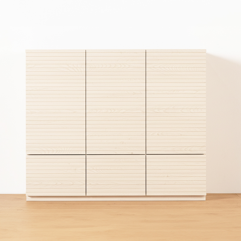 風雅 キャビネット ホワイトアッシュ 幅1200mm 