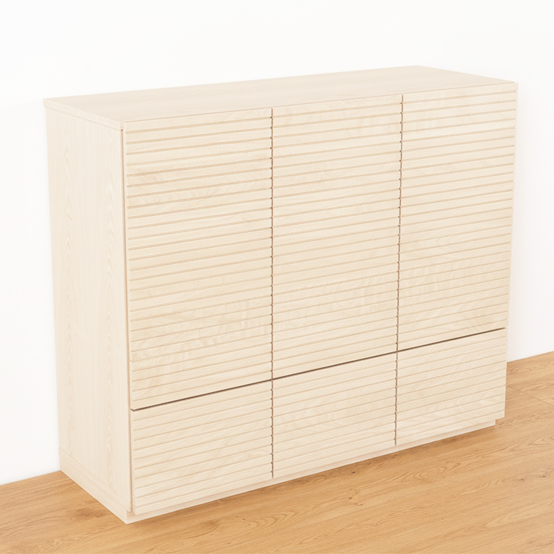 風雅 キャビネット ホワイトアッシュ 幅1200mm 