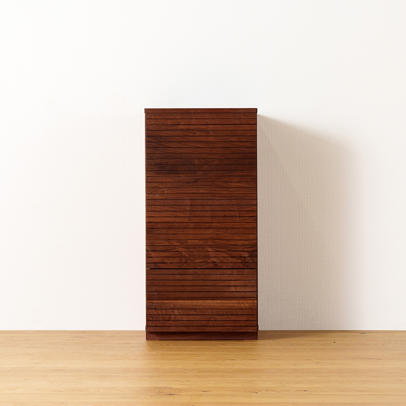 風雅 キャビネット ウォールナット／ウォルナット 幅490mm 