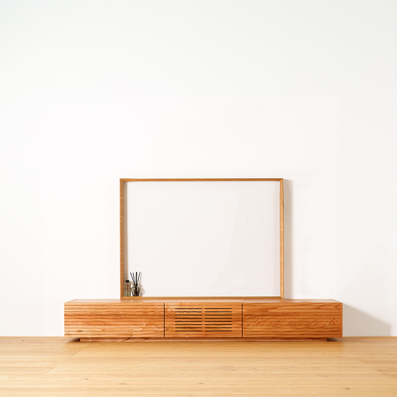 天然木・無垢を使ったテレビ台・テレビボード 風雅  センダン 幅1500mm 