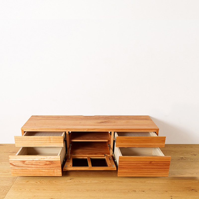 天然木・無垢を使ったテレビ台・テレビボード 風雅  -タイプ2 1500mm センダン