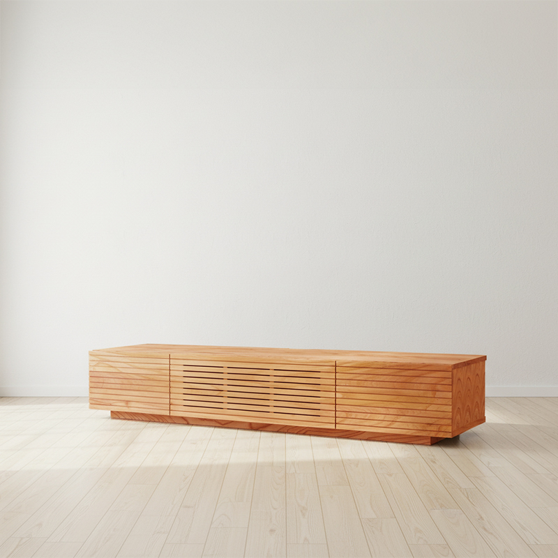 天然木・無垢を使ったテレビ台・テレビボード 風雅 1800mm センダン イメージ1