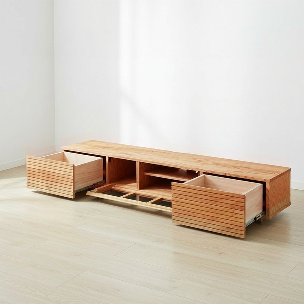 天然木・無垢を使ったテレビ台・テレビボード 風雅 1800mm センダン イメージ2