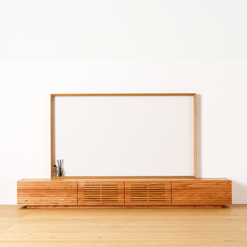 天然木・無垢を使ったテレビ台・テレビボード 風雅  センダン 幅2700mm 