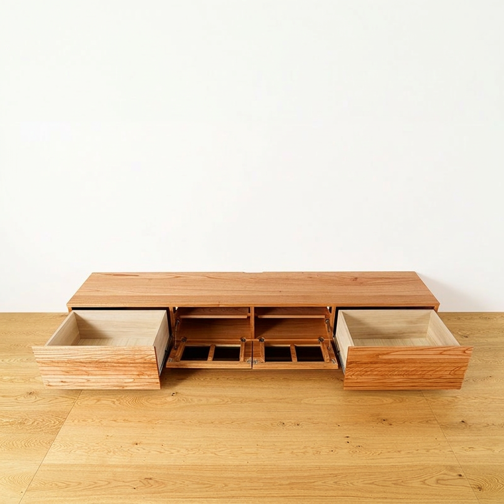 天然木・無垢を使ったテレビ台・テレビボード 風雅  2700mm センダン イメージ1