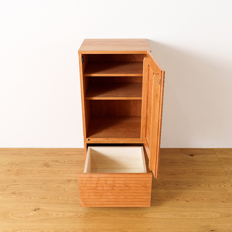 風雅 キャビネット 幅490mm ブラックチェリー イメージ2