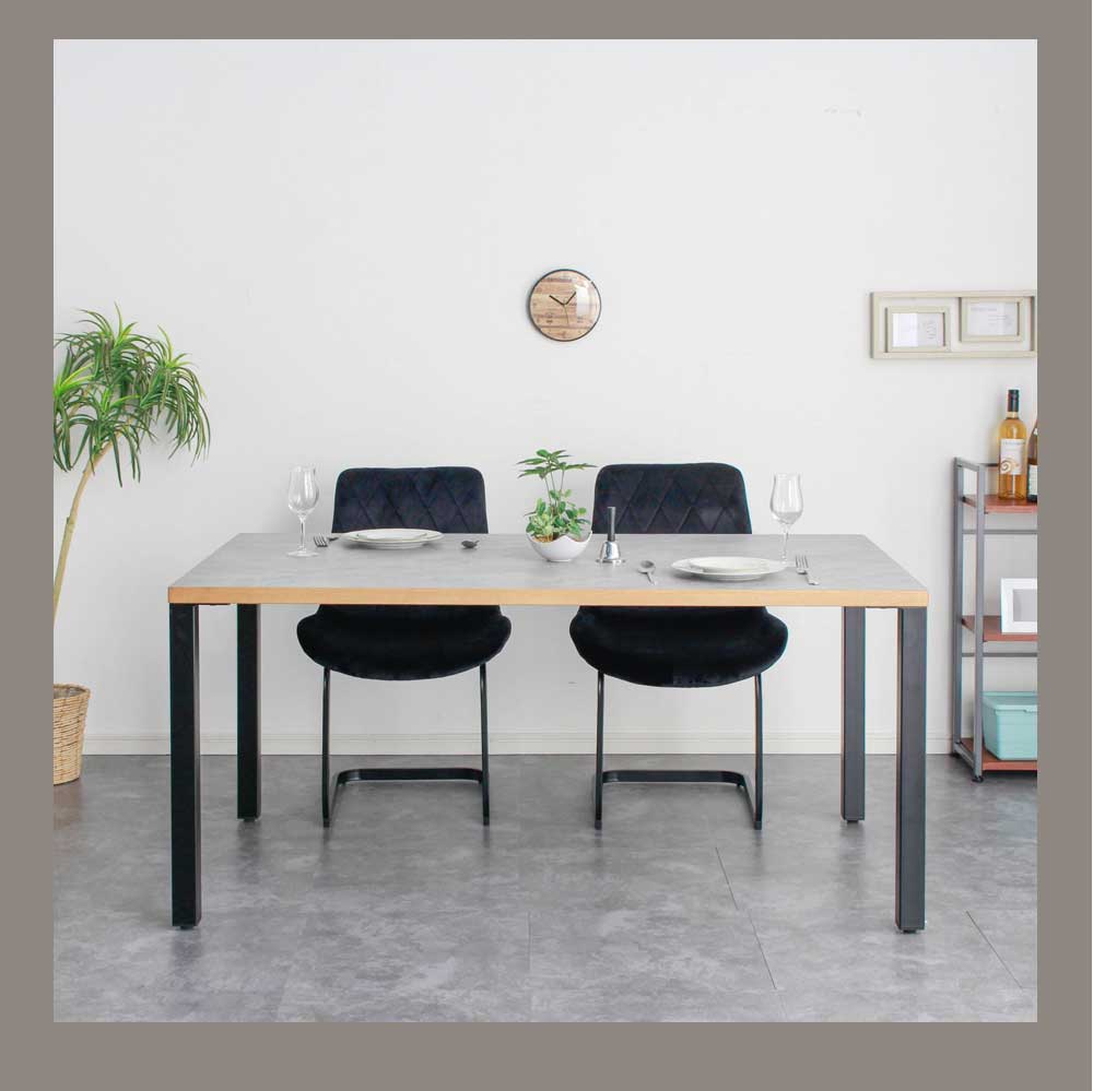 Grace ダイニングテーブル　150テーブル天板　（アイアンC脚）