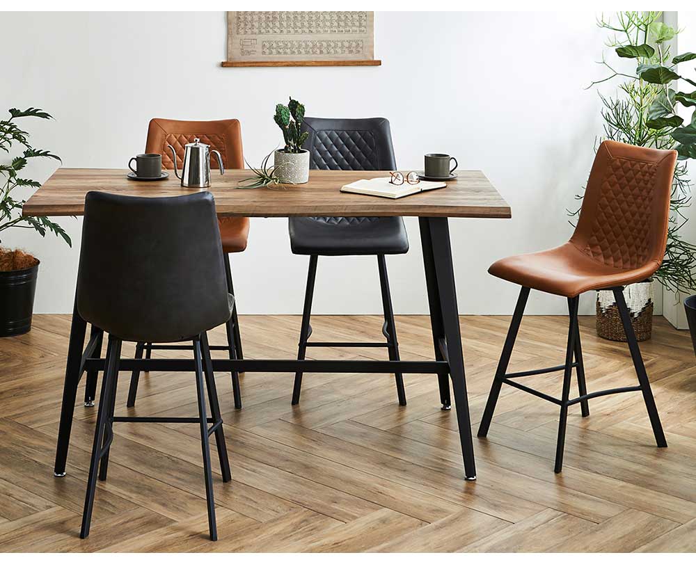 Grace ダイニングセット　90ハイカウンターテーブル　5点セット