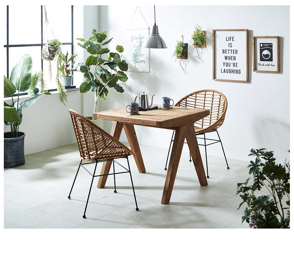 Grace ダイニングセット　80テーブル　3点セット