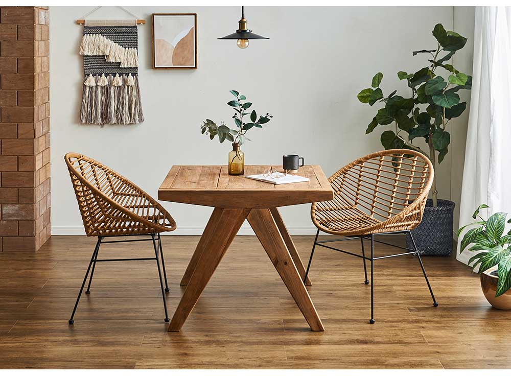 Grace ダイニングセット　80テーブル　3点セット