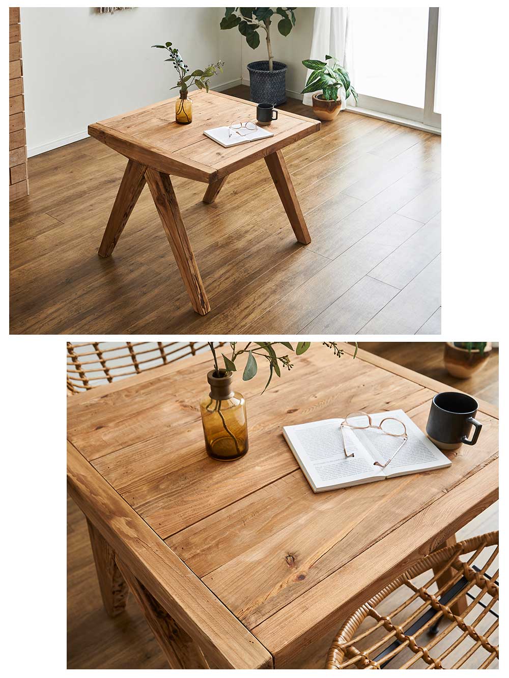 Grace ダイニングセット　80テーブル　3点セット