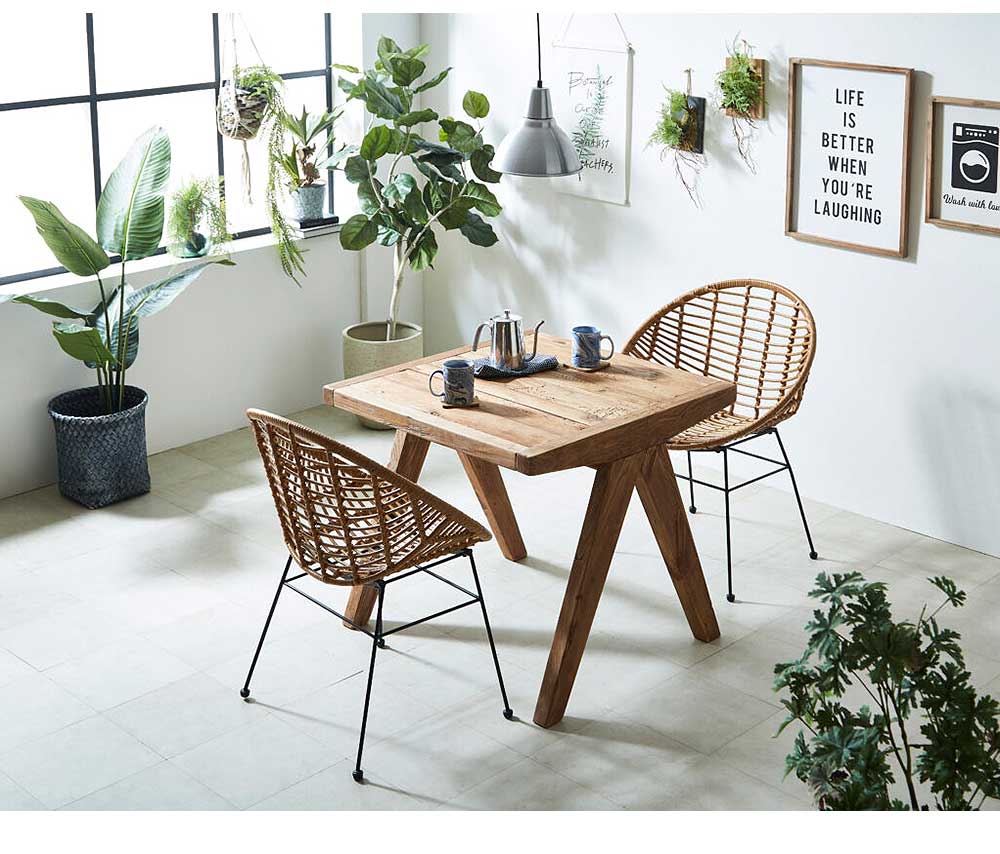 Grace ダイニングセット　80テーブル　3点セット