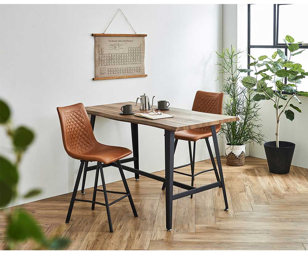 Grace ダイニングセット　90ハイカウンターテーブル　3点セット