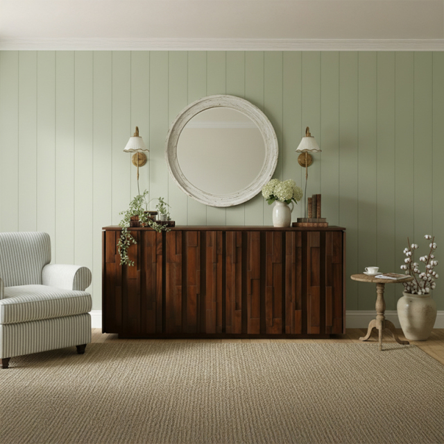 クルト無垢材サイドボード　幅1560　ウォールナット　の写真