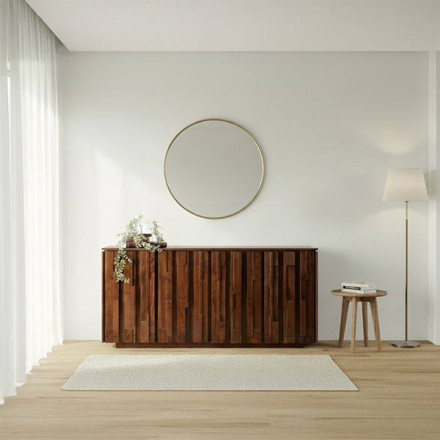 Kurt無垢材サイドボード 幅156 ウォールナット