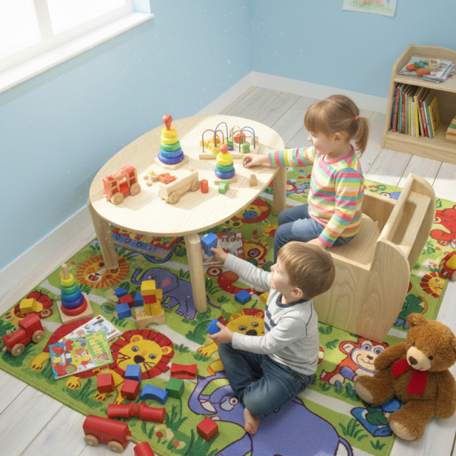 ノックダウン キッズテーブル イメージ