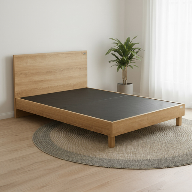 Tasiaコンセント付畳ベッドフレーム シングル