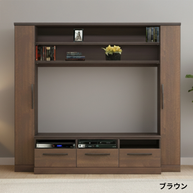 Colinハイタイプ木目デザインテレビボード幅2000