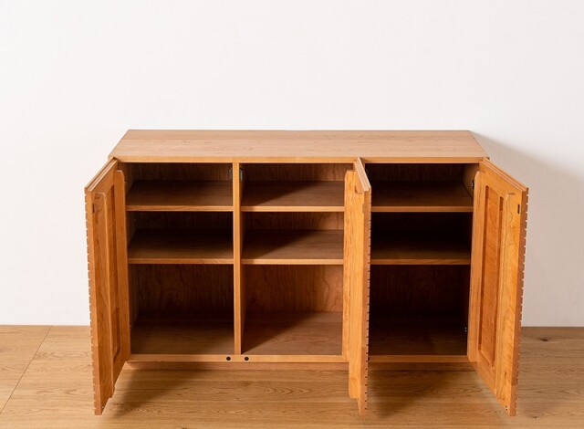 木製スリットデザインキャビネット 楽天市場】スリット リビングボード キャビネット 完成品 150cm